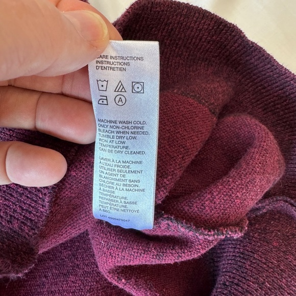 Robert Graham Men's 1/4 Zip Long Sleeve Pullover Sweater Maroon/Black Medium - Picture 9 of 15